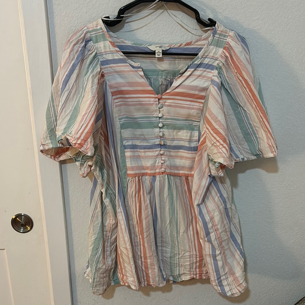 Striped Multicolor Women's Top